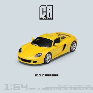 Coolart 1:64 포르쉐 911 카레라 GT - 옐로우