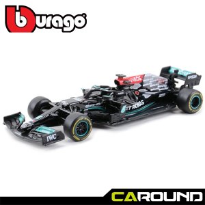 브라고 1:43 RACE 메르세데스 AMG 페트로나스 F1 W12 No.44 2021 - 루이스 해밀턴