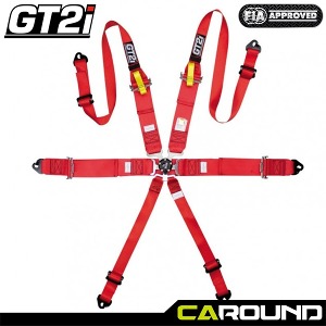 GT2i 레이스 - 6점식 레이싱 벨트 Racing harness (FIA 인증) - 레드