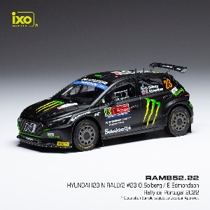ixo 1:43 현대 i20 N Rally2 WRC No.23 2022 포르투칼 랠리 - 올리버 솔버그 (RAM852.22)